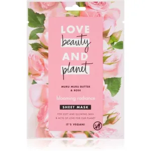 Love Beauty & Planet Blooming Radiance Muru Muru Butter & Rose Zellschicht-Maske zur Verjüngung der Gesichtshaut 21 ml