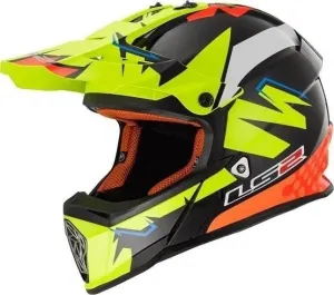 LS2 MX437 Fast Volt Black Yellow Orange L Helm