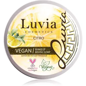 Luvia Cosmetics Brush Soap Reinigungsseife für Kosmetikpinsel mit Duft Citro 100 g