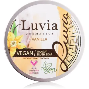Luvia Cosmetics Brush Soap Reinigungsseife für Kosmetikpinsel mit Duft Vanilla 100 g