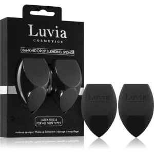 Luvia Cosmetics Diamond Drop Blending Sponge Set Multifunktionaler Foundation-Schwamm Duo Farbe Black 2 St