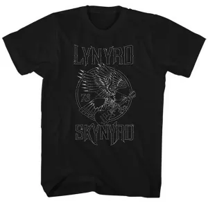 Lynyrd Skynyrd T-Shirt Eagle Guitar 73 S Schwarz