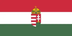 Fahne großes ungarisches Wappen, 150cm x 90cm