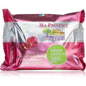 Ma Provence Pomegranate & Velvety Peach natürliche feste Seife 75 g