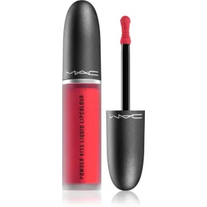 MAC Cosmetics Powder Kiss Liquid Lipcolour Matter Flüssig-Lippenstift Farbton Escandalo! 5 ml