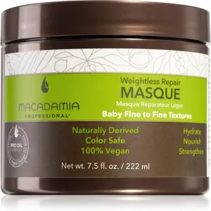 Macadamia Professional Weightless Repair Masque pflegende Haarmaske für feines und normales Haar 222 ml
