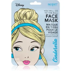 Mad Beauty Disney Princess Cinderella vitalisierende textile Maske zum Aufhellen der Haut 25 ml
