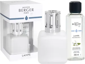 Maison Berger Paris Geschenkset Katalysatorlampe Glacon weiß + Nachfüllung Feiner weißer Moschus 250 ml