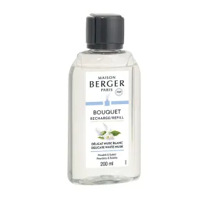 Maison Berger Paris Diffusor-Nachfüllung Sanfter weißer Moschus Delicate White Musk (Bouquet Recharge/Refill) 200 ml