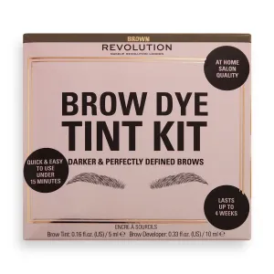 Revolution Pflegeset für Augenbrauen Brown Brow Dye (Tint Kit)