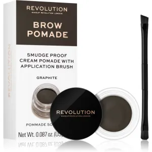 Makeup Revolution Brow Pomade Augenbrauen-Pomade Farbton Graphite 2.5 g