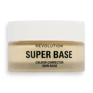 Makeup Revolution Super Base leicht gefärbter Make-up Primer Farbton Yellow 25 ml