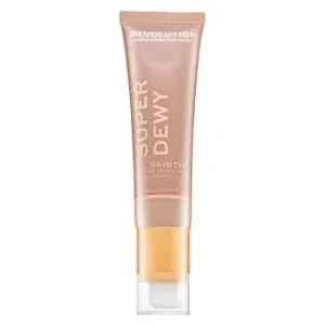 Makeup Revolution Super Dewy Skin Tint Moisturizer - Light Beige tonisierende Feuchtigkeitsemulsion 55 ml