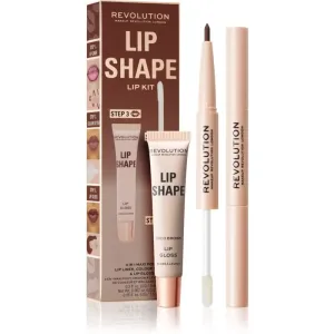 Makeup Revolution Lip Shape Kit Lippenset Farbton Coco Brown 1 St