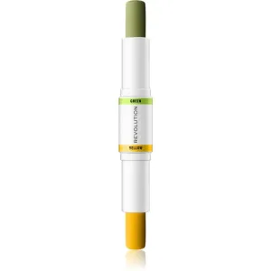 Makeup Revolution Colour Correcting Korrekturstift zum vereinheitlichen der Hauttöne Farbton Yellow & Green 2x4,3 g