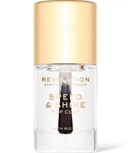 Makeup Revolution Speed & Shine schnelltrocknender Nagellack durchsichtig 10 ml