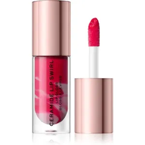 Makeup Revolution Ceramide Swirl Hydratisierendes Lipgloss Farbton Bitten Red 4,5 ml