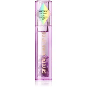 Makeup Revolution Crystal Aura Lippenöl zum nähren und Feuchtigkeit spenden Farbton Amethyst Lavender 2,5 ml