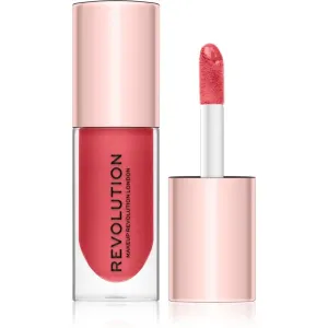 Makeup Revolution Pout Bomb Lipgloss für mehr Volumen mit hohem Glanz Farbton Peachy 4.6 ml