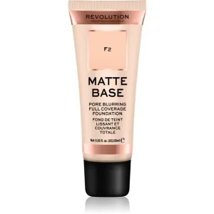 Makeup Revolution Matte Base deckendes Foundation Farbton F2 28 ml