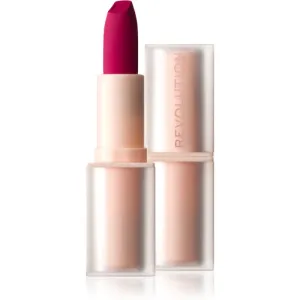 Makeup Revolution Lip Allure Soft Satin Lipstick cremiger Lippenstift mit Satin-Finish Farbton Material Girl Wine 3,2 g