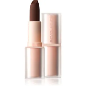Makeup Revolution Lip Allure Soft Satin Lipstick cremiger Lippenstift mit Satin-Finish Farbton Stiletto Brown 3,2 g