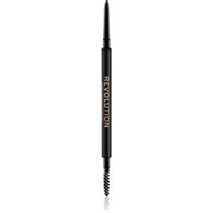 Makeup Revolution Precise Brow Pencil Präzisionsaugenbrauenstift mit Bürste Farbton Medium Brown 0.05 g