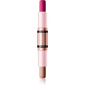 Makeup Revolution Blush & Highlight Cremerouge und Highlighter-Duo in der Form eines Stiftes Farbton Sparkling Wine Shine 2x4,3 g