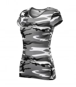 Malfini Camouflage Damen-T-Shirt, grau, 150g/m2 #1009477