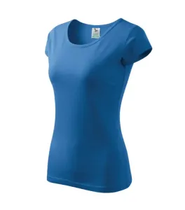 Malfini Damen-T-Shirt Pure, hellblau, 150g/m2