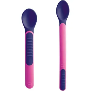 MAM Feeding Spoons & Cover Löffel 6m+ Violet 2 St