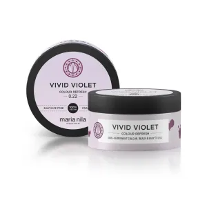 Maria Nila Colour Refresh Vivid Violet Sanfte nährende Maske ohne permanente Farbpigmente hält 4 bis 10 Haarwäschen im Haar 0.22 100 ml