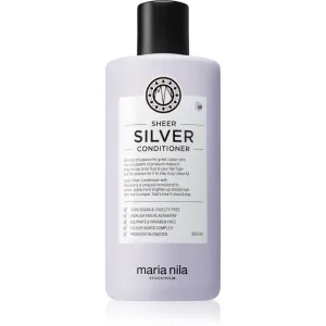 Maria Nila Sheer Silver Conditioner Feuchtigkeit spendender Conditioner zum Neutralisieren von Gelbstich sulfatfrei 300 ml