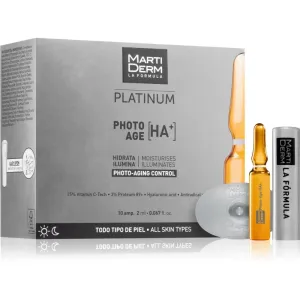 MartiDerm Platinum Photo Age HA+ anti-aging Gesichtsserum in Ampullen mit Vitamin C 10x2 ml