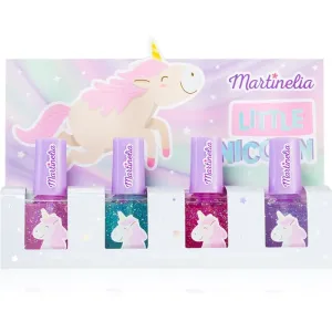 Martinelia Little Unicorn Nail Polish Set Set mit Nagellacken Pink, Blue, Purple, Fuchsia (für Kinder)