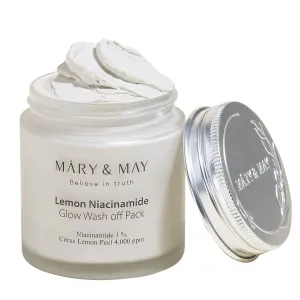 MARY & MAY Aufhellende Gesichtsmaske Lemon Niacinamide Glow Wash off Pack 125 g