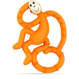 Matchstick Monkey Mini Monkey Teether Beißring mit einem antimikrobiellen Zusatz Orange 1 St