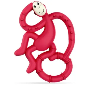 Matchstick Monkey Mini Monkey Teether Beißring mit einem antimikrobiellen Zusatz Ruby 1 St