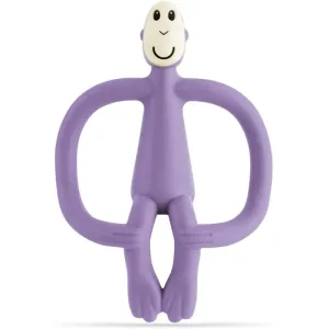 Matchstick Monkey Teething Toy and Gel Applicator Beißring mit 2 in 1 Bürste Purple 1 St