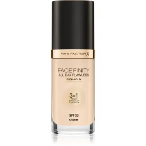 Max Factor Facefinity All Day Flawless Flexi-Hold 3in1 Primer Concealer Foundation SPF20 42 Flüssiges Make Up 3in1 30 ml