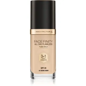 Max Factor Facefinity All Day Flawless Flexi-Hold 3in1 Primer Concealer Foundation SPF20 44 Flüssiges Make Up 3in1 30 ml