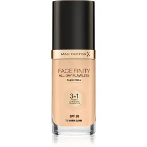 Max Factor Facefinity All Day Flawless Flexi-Hold 3in1 Primer Concealer Foundation SPF20 70 Flüssiges Make Up 3in1 30 ml