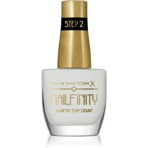 Max Factor Nailfinity Matte Top Coat Gel-Decklack für die Fingernägel mit Matt-Effekt Farbton 101 Velvet Curtain 12 ml