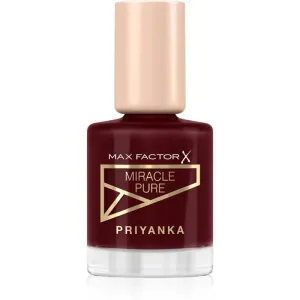 Max Factor x Priyanka Miracle Pure pflegender Nagellack Farbton 380 Bold Rosewood 12 ml