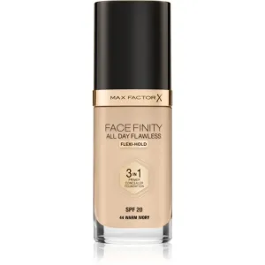Max Factor Facefinity All Day Flawless langanhaltende Foundation SPF 20 Farbton 44 Warm Ivory 30 ml