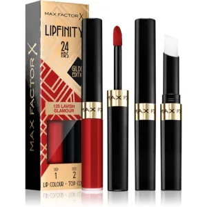 Max Factor Lipfinity Gilded Edition langanhaltender Lippenstift mit Balsam Farbton 135 Lavish Glamour 4,2 g