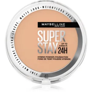 Maybelline SuperStay 24H Hybrid Powder-Foundation Kompakt - PuderFoundation für mattes Aussehen Farbton 40 9 g