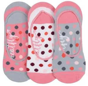 Meatfly 3 PACK - Damen Socken Low socks Grey / Pink