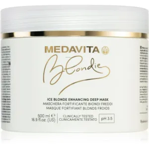 Medavita Blondie Ice Blonde Enhancing Deep Mask Maske für die Haare für kalte Blondtöne 500 ml