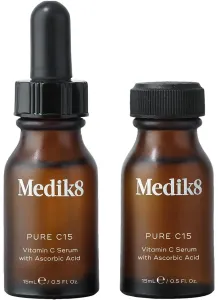 Medik8 Serum mit Vitamin C zur Hautverjüngung Pure C15 (Vitamin C Serum) 2 x 15 ml